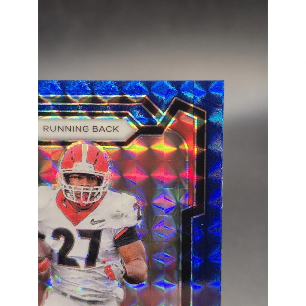 2024 Panini Prizm Draft Nick Chubb #29 Blue Mosaic Prizm /89 Browns Texans